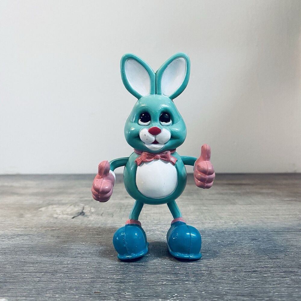 Vintage RARE 4" Easter Unlimited Inc Bunny Rabbit PVC Figure CARL